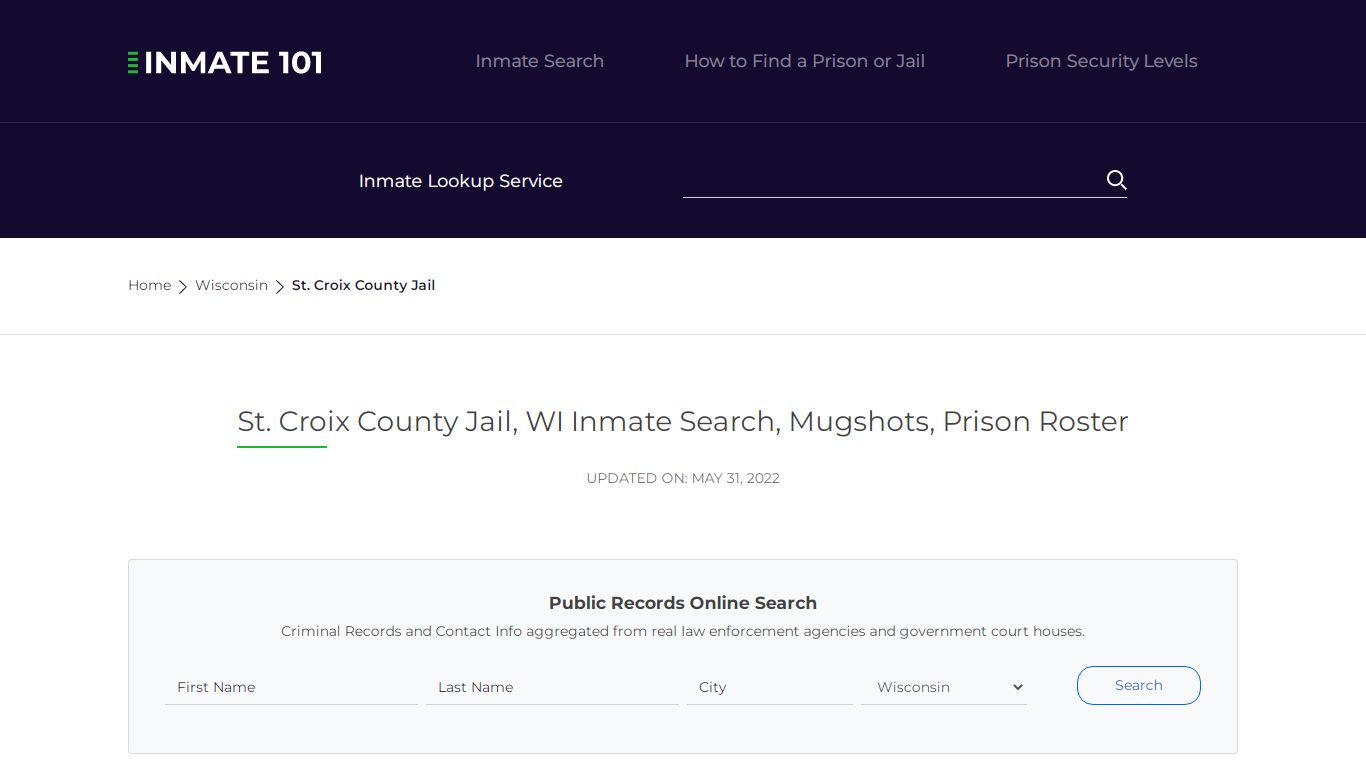 St. Croix County Jail, WI Inmate Search, Mugshots, Prison ...